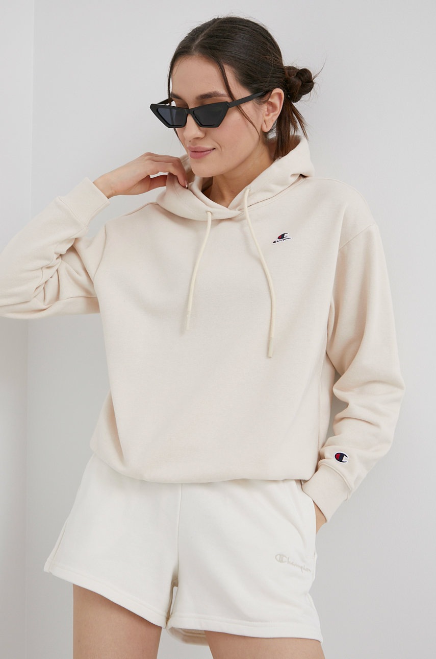 

Суичър Champion 114920 дамска в бежово с апликация, Бежов