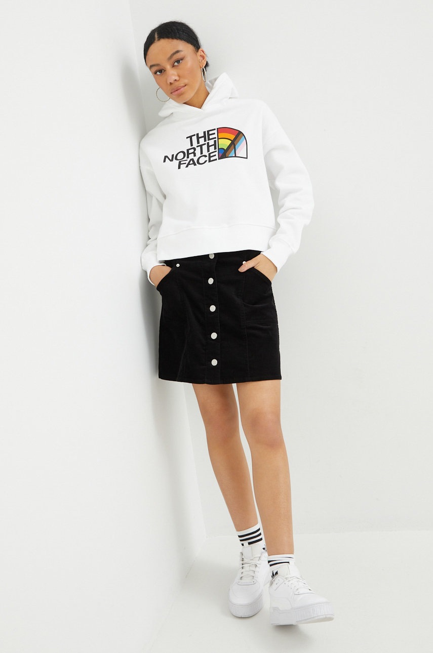 

Суичър The North Face Pride в бяло с принт, Бял