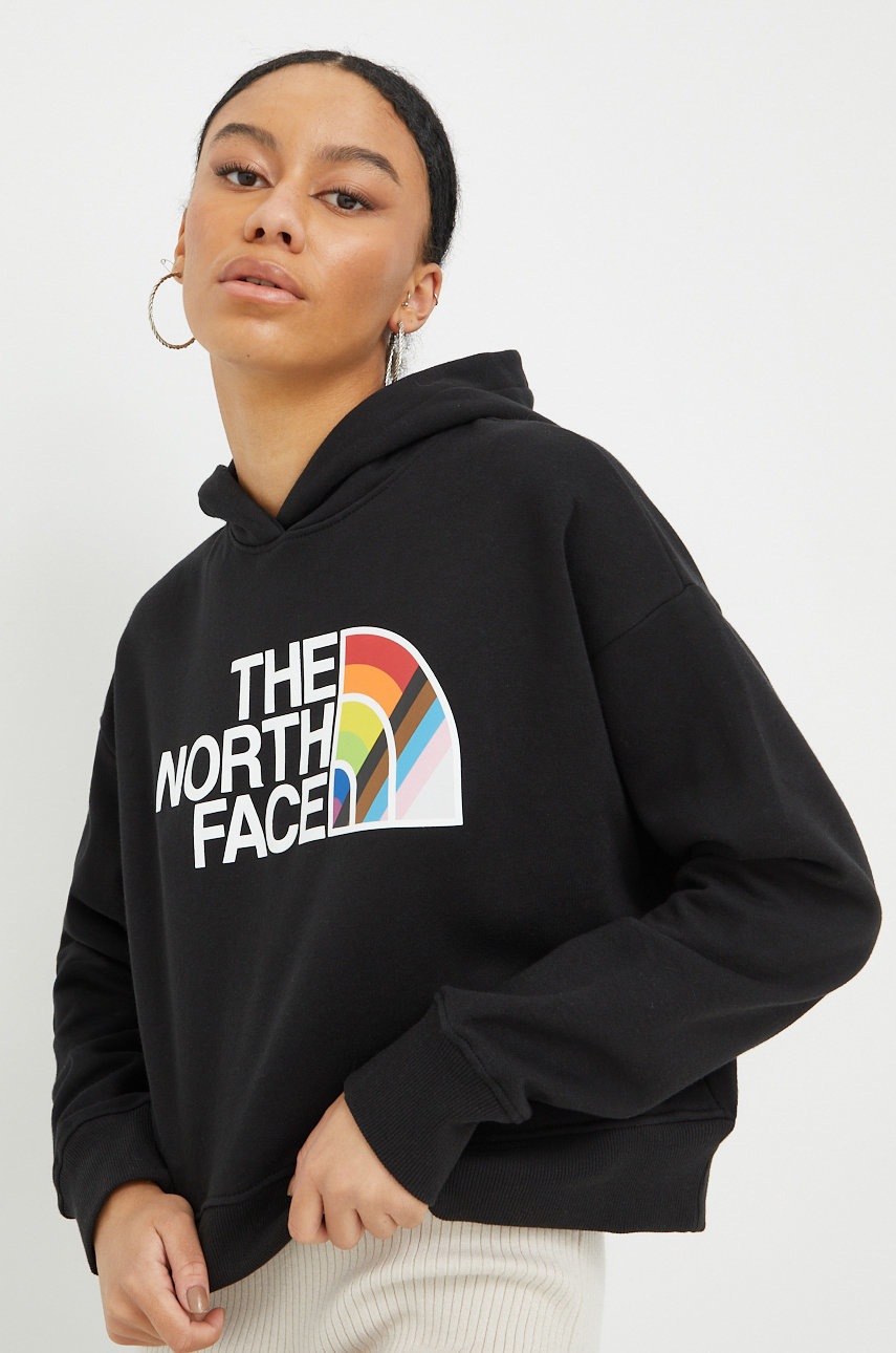 

Кофта The North Face Pride женская цвет чёрный с принтом