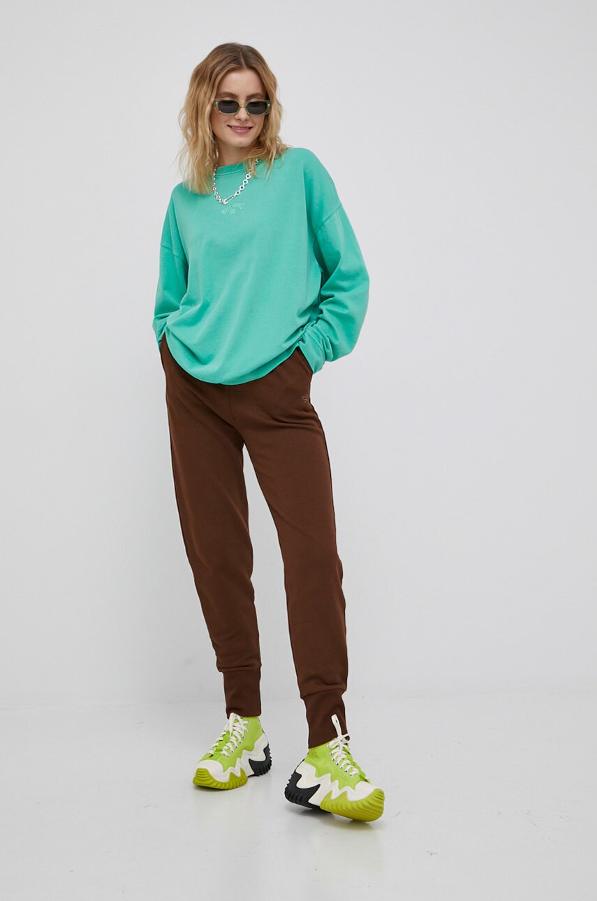 

Кофта Billabong жіноча колір бірюзовий однотонна