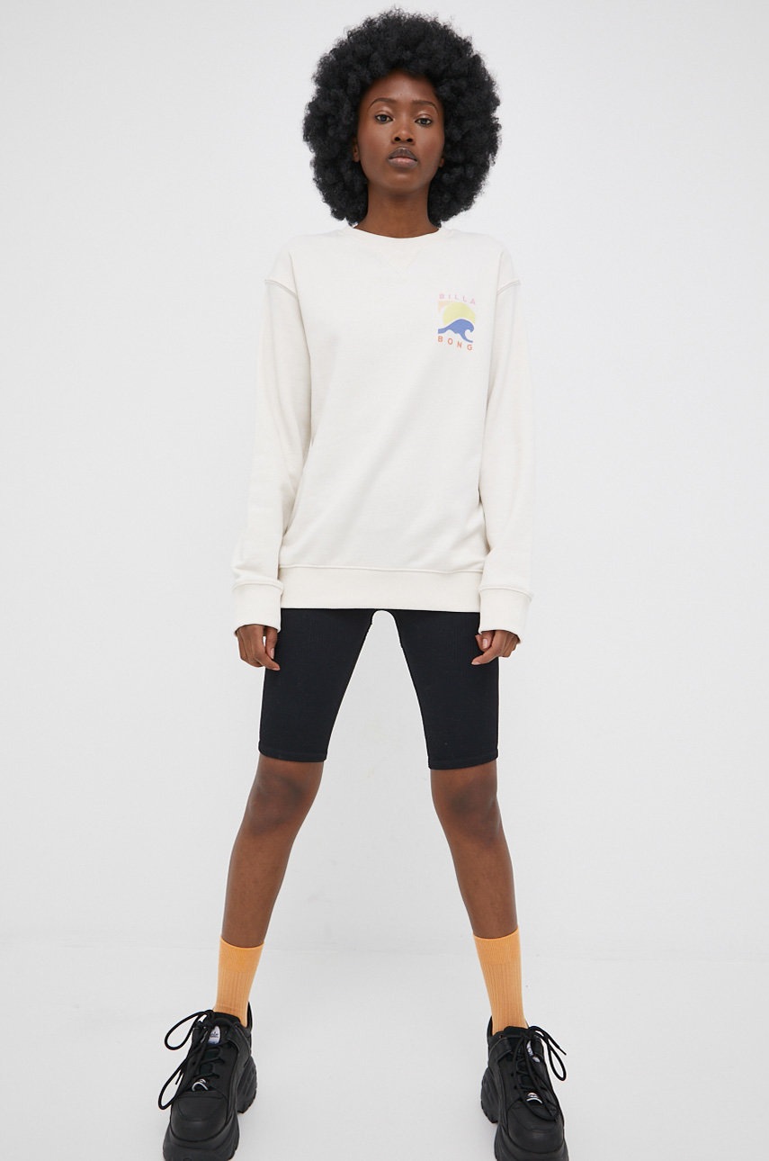 

Кофта Billabong женская цвет бежевый с принтом
