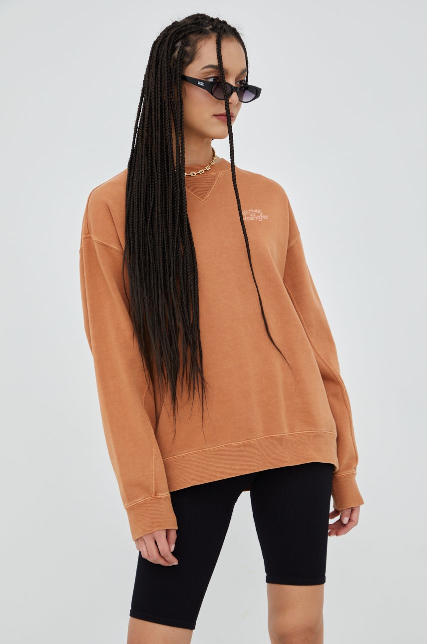 

Кофта Billabong Billabong X Wrangler жіноча колір помаранчевий з аплікацією