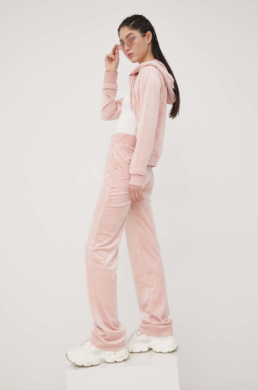 

Кофта Juicy Couture женская цвет розовый однотонная