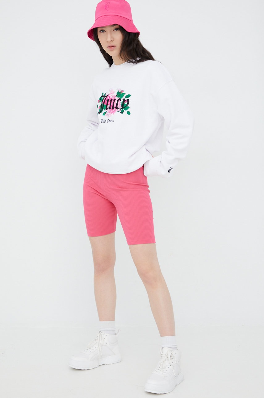 

Кофта Juicy Couture женская цвет белый с аппликацией