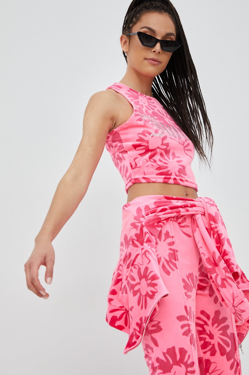 

Топ Juicy Couture женский цвет розовый