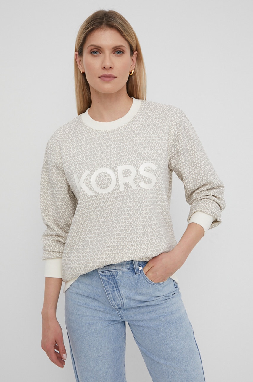 Michael Michael Kors Bluza Femei, Culoarea Bej, Modelator