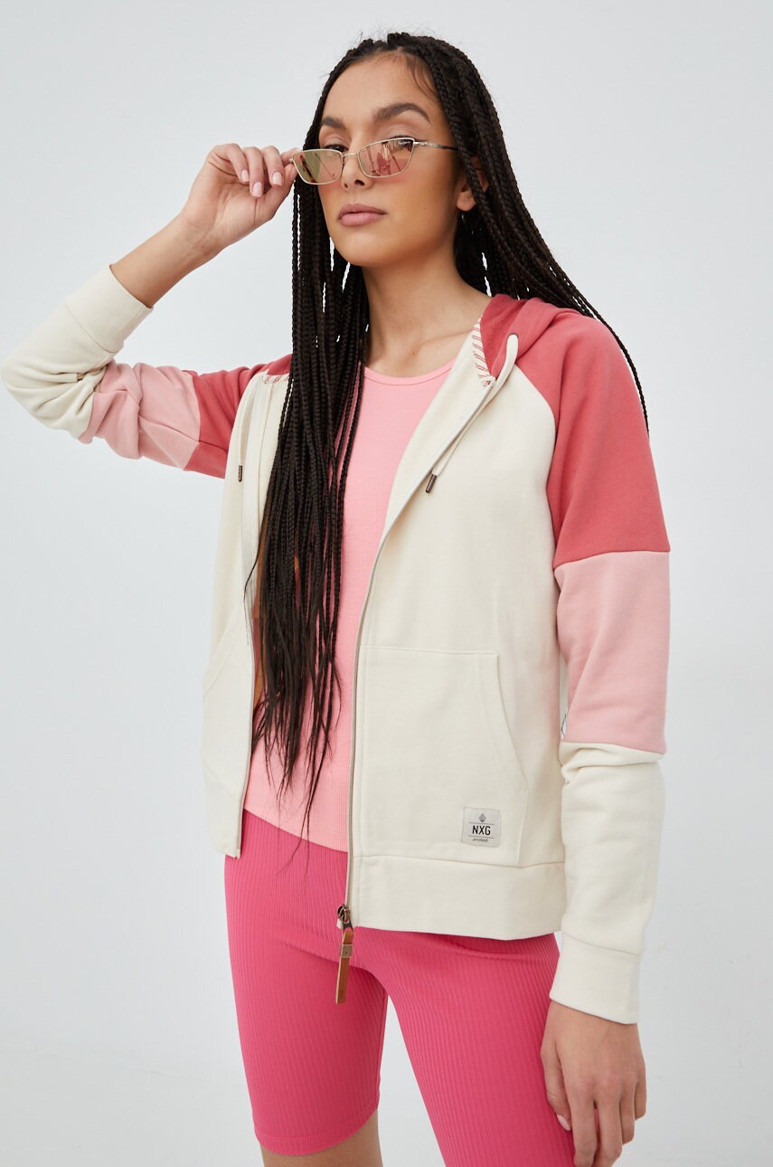 Protest bluza femei, culoarea bej, modelator