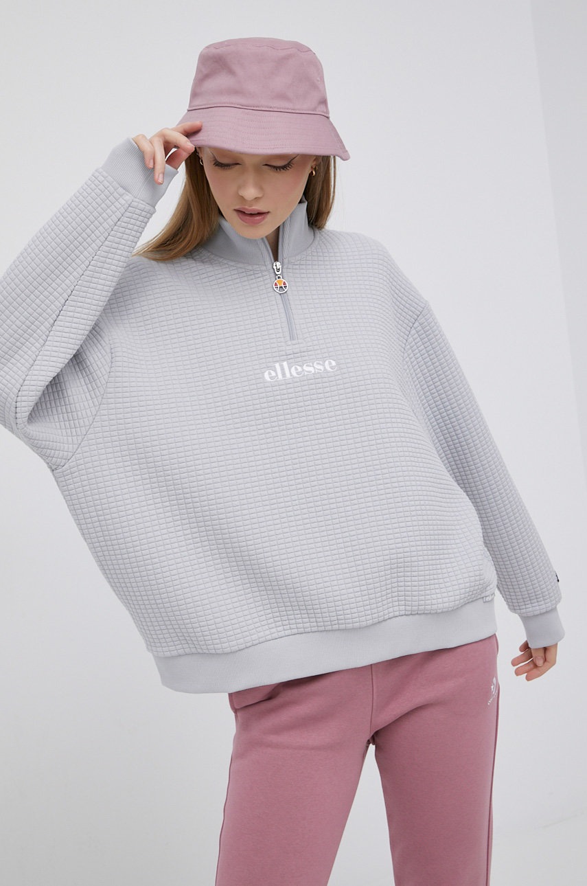 

Кофта Ellesse жіноча колір сірий з аплікацією