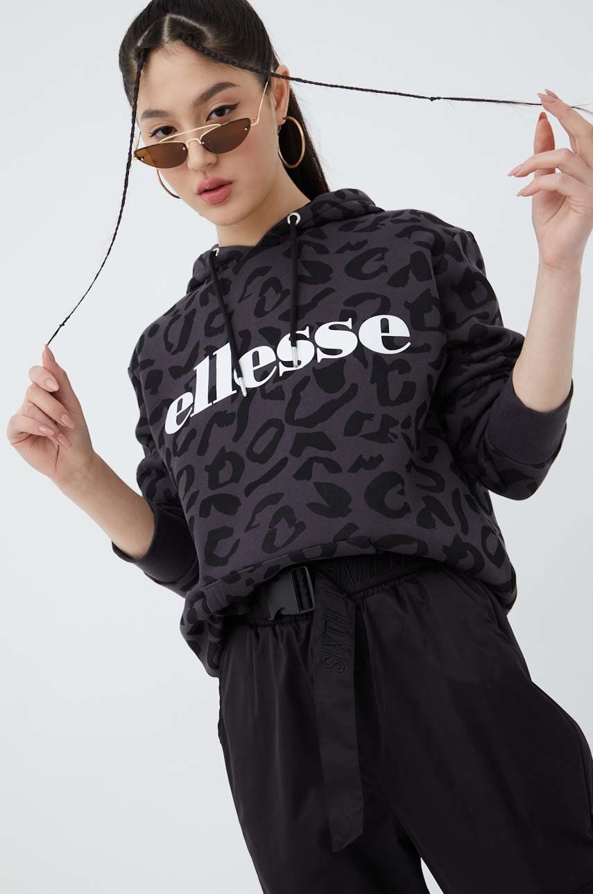 Ellesse bluza femei, culoarea negru, cu imprimeu 2023 ❤️ Pret Super answear imagine noua 2022