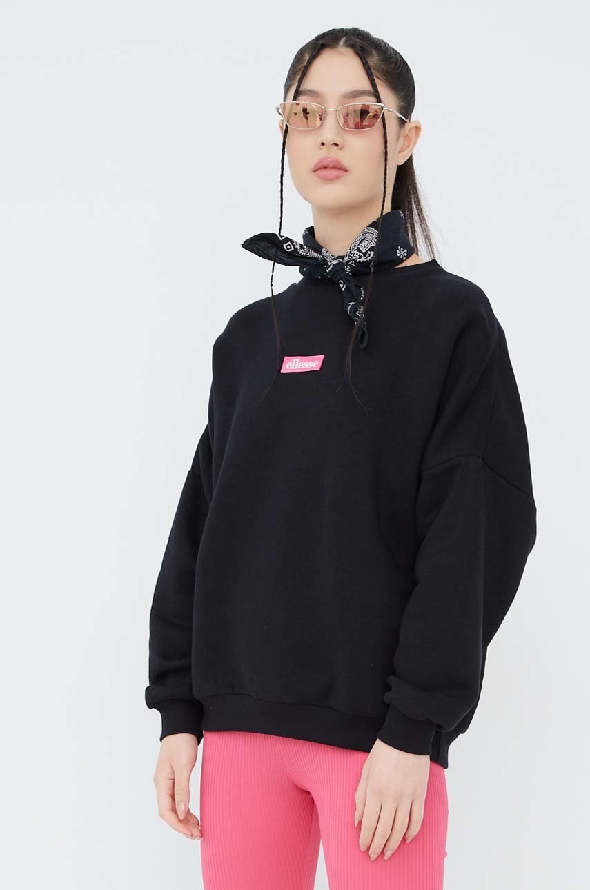 

Кофта Ellesse женская цвет чёрный с аппликацией