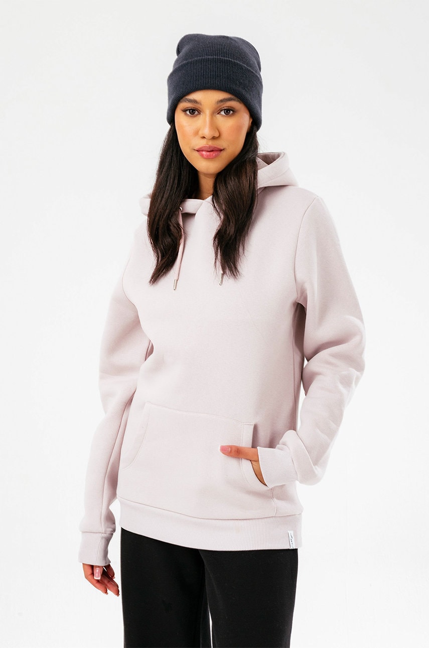 Hype bluza femei, culoarea violet, neted