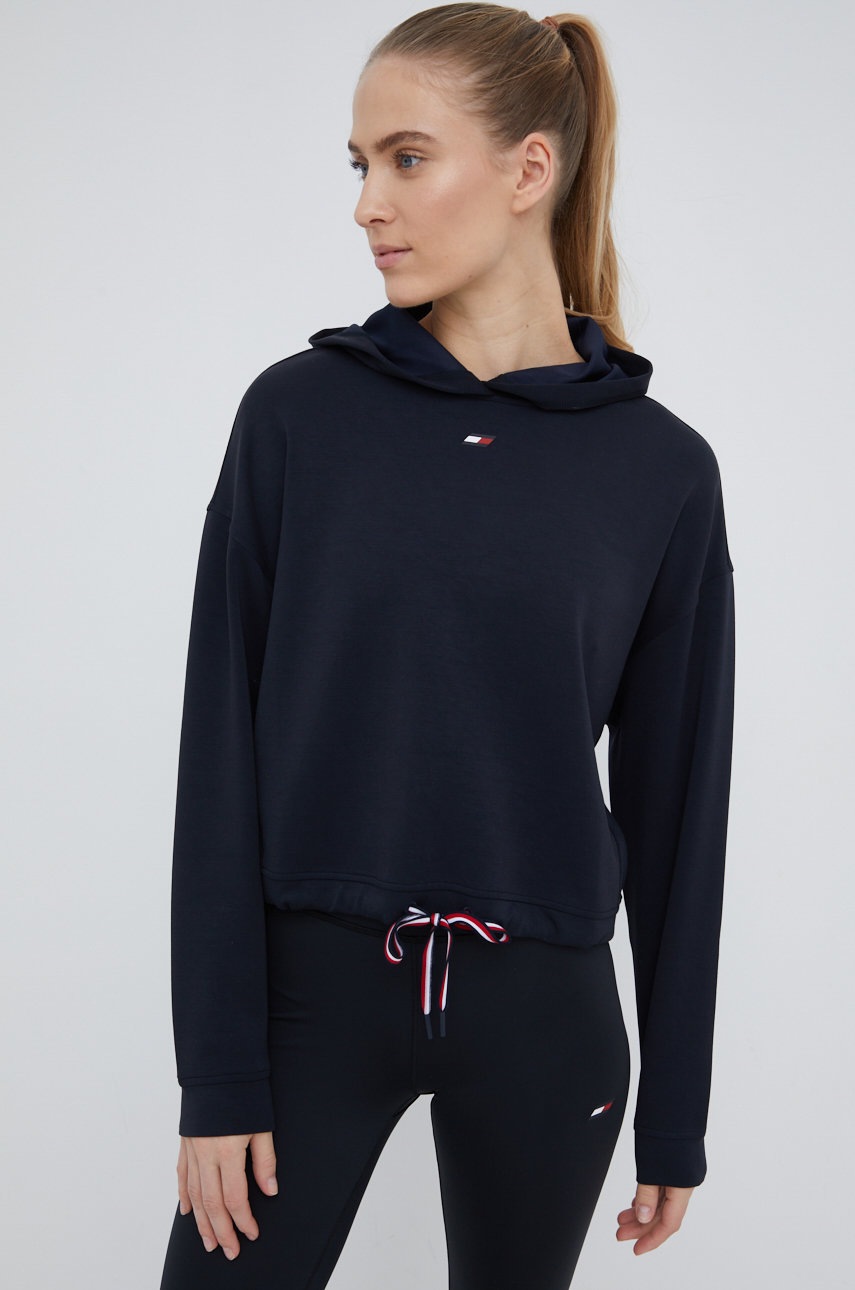 

Суичър Tommy Hilfiger в тъмносиньо с изчистен дизайн, Тъмносин