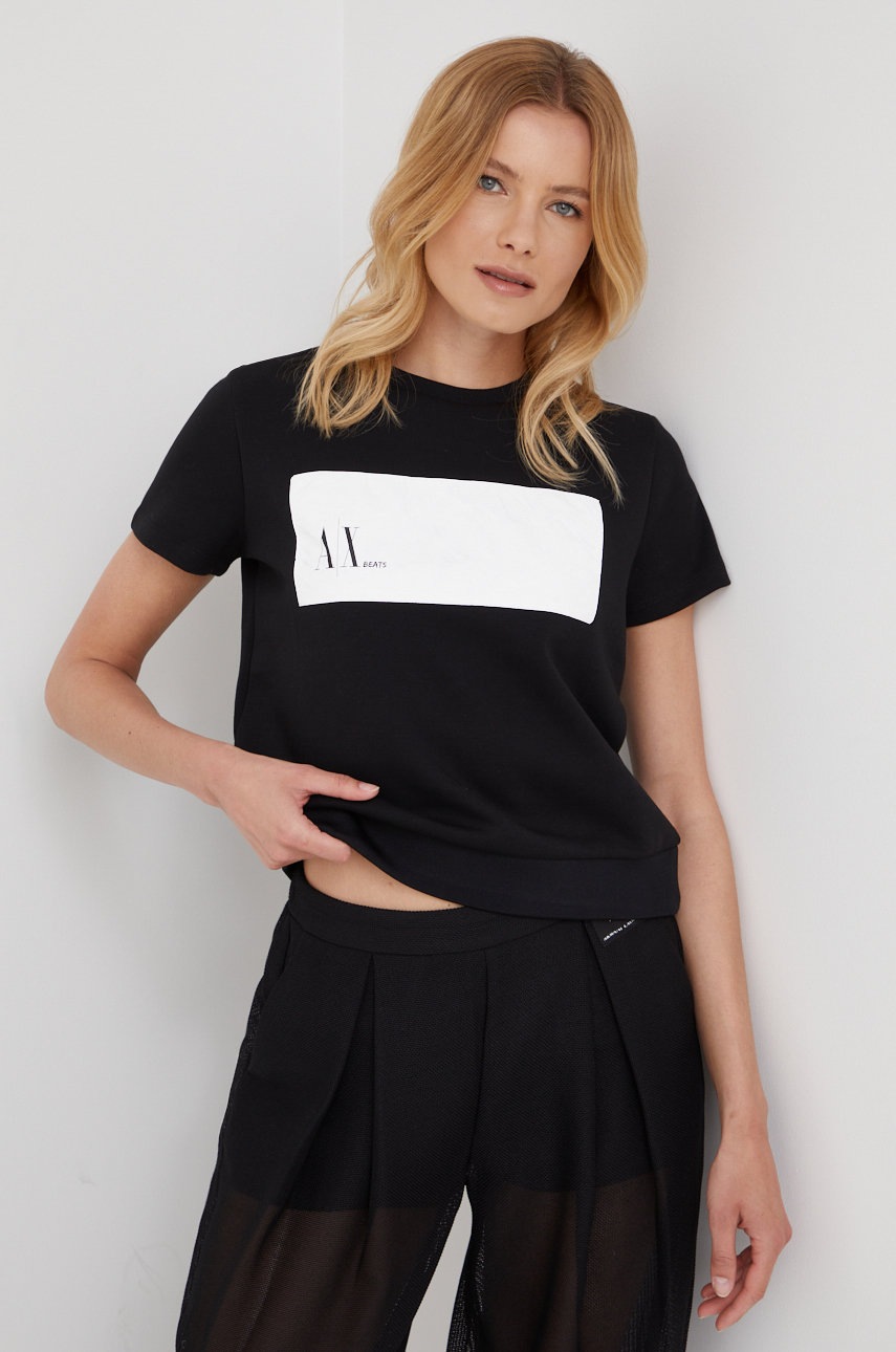 

Суичър Armani Exchange в черно, Черен