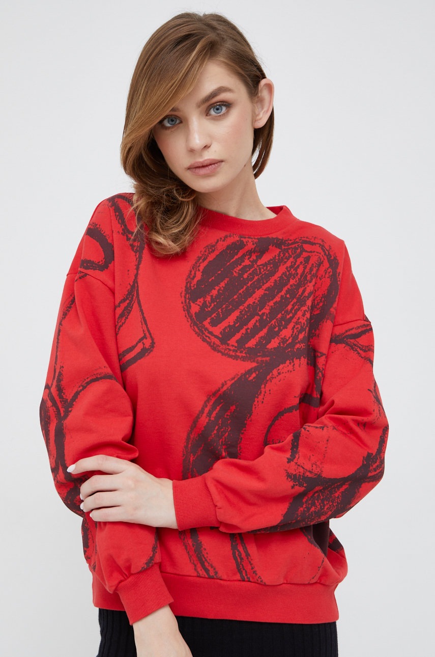 

Кофта Desigual жіноча колір червоний візерунок