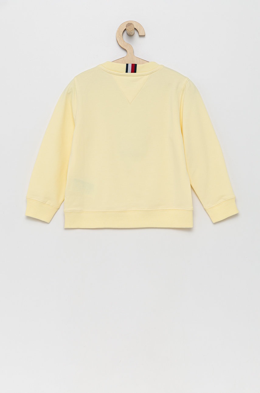 

Детская кофта Tommy Hilfiger цвет жёлтый гладкая