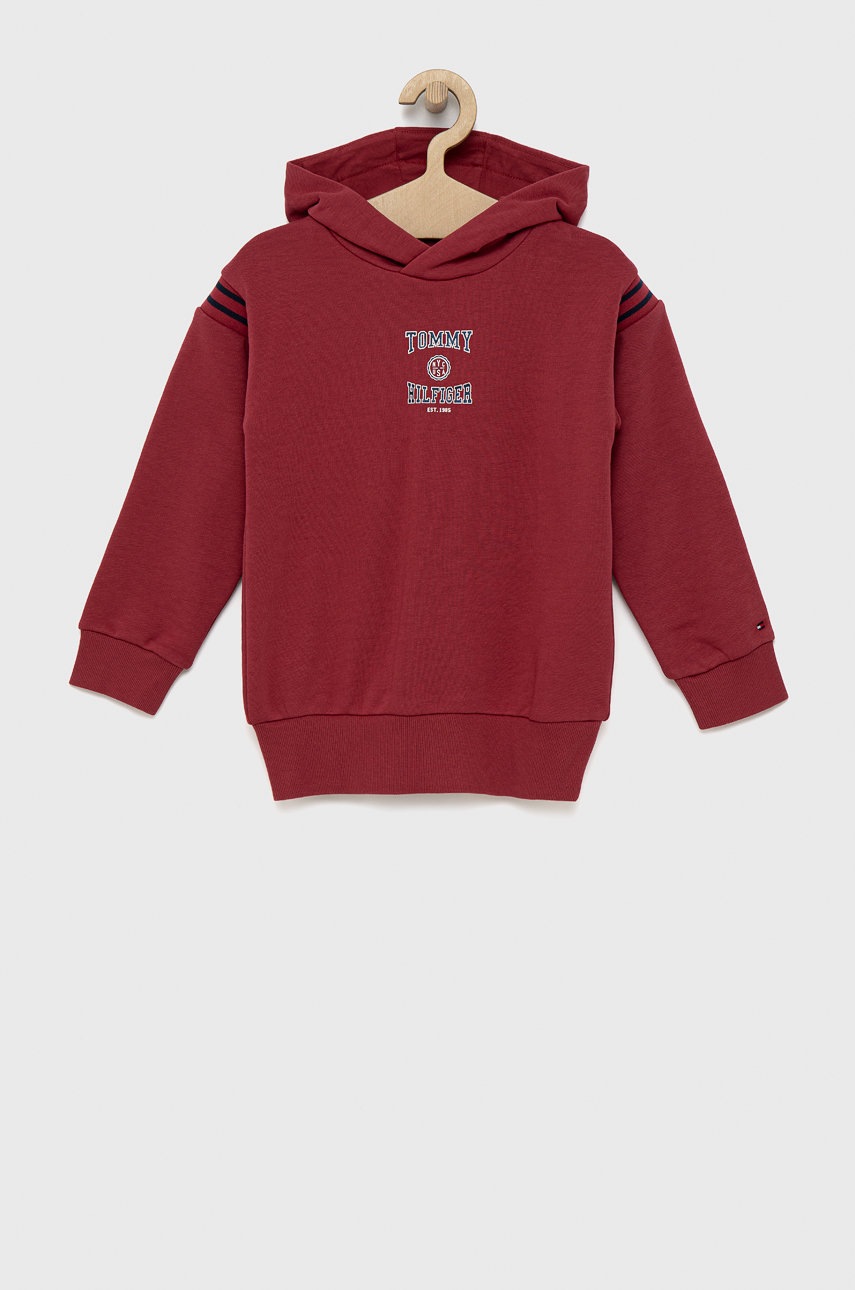 

Дитяча кофта Tommy Hilfiger колір рожевий з принтом