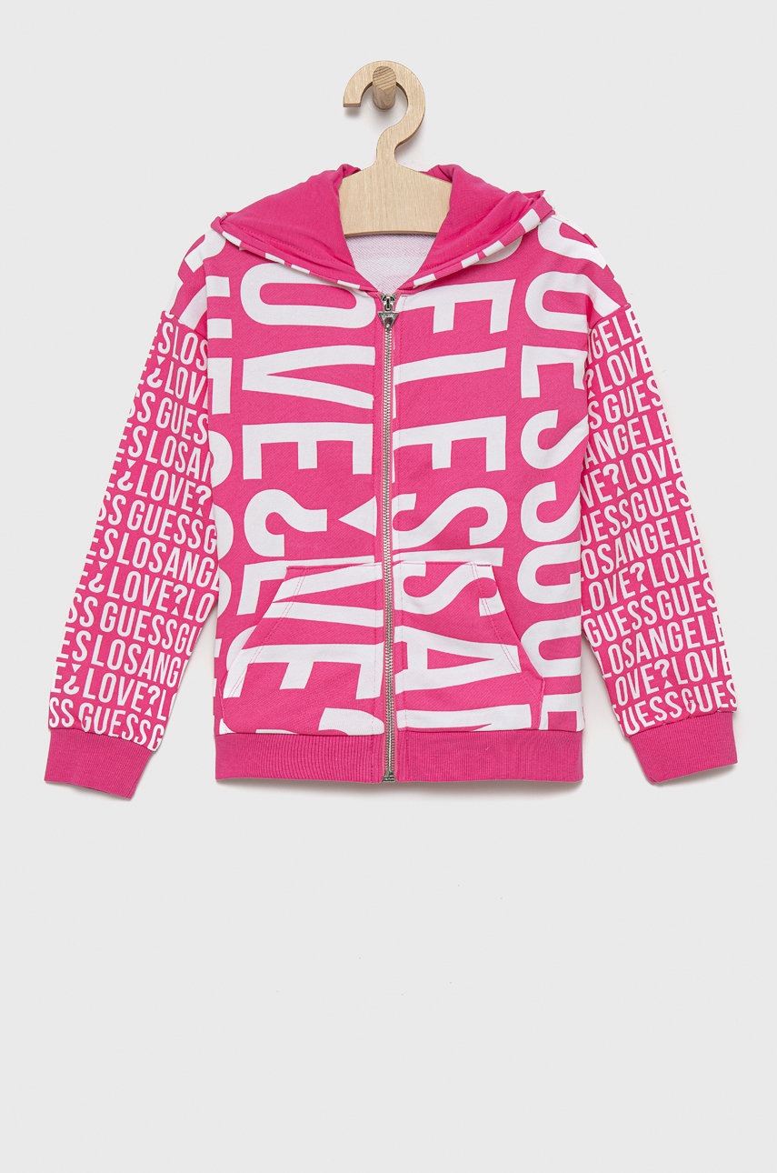 

Guess - Детски суичър, Розов