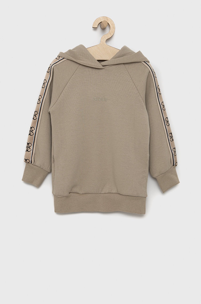 

Детски суичър Guess в бежово с изчистен дизайн, Бежов