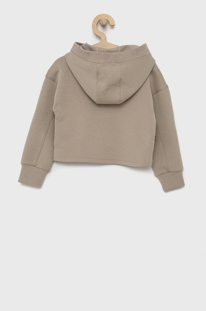 

Дитяча кофта Guess колір бежевий з принтом