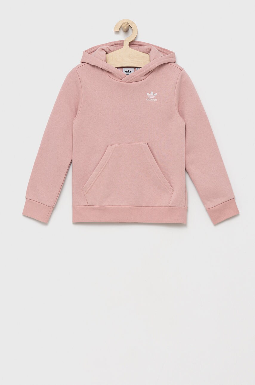 Adidas originals bluza copii culoarea roz, neted
