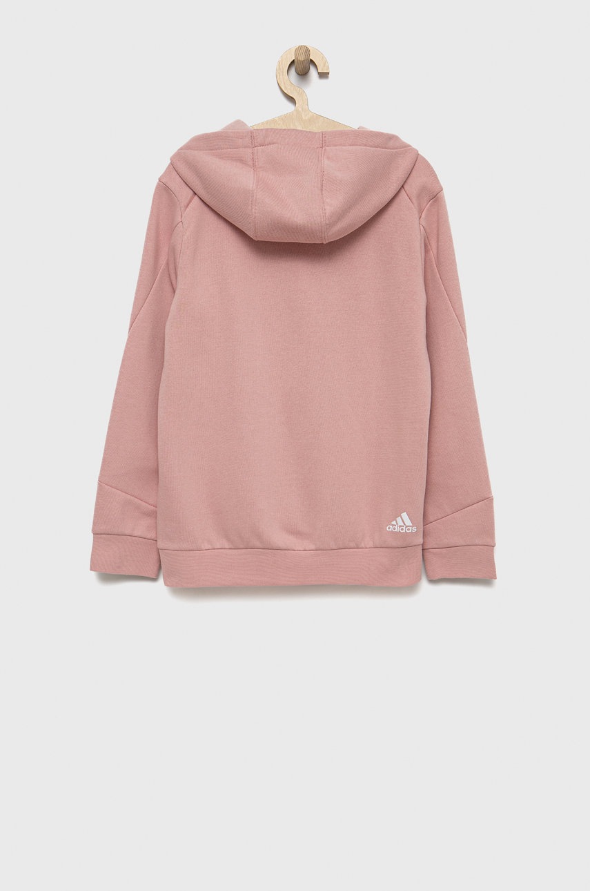 

Дитяча кофта adidas Performance HE1923 колір рожевий з принтом