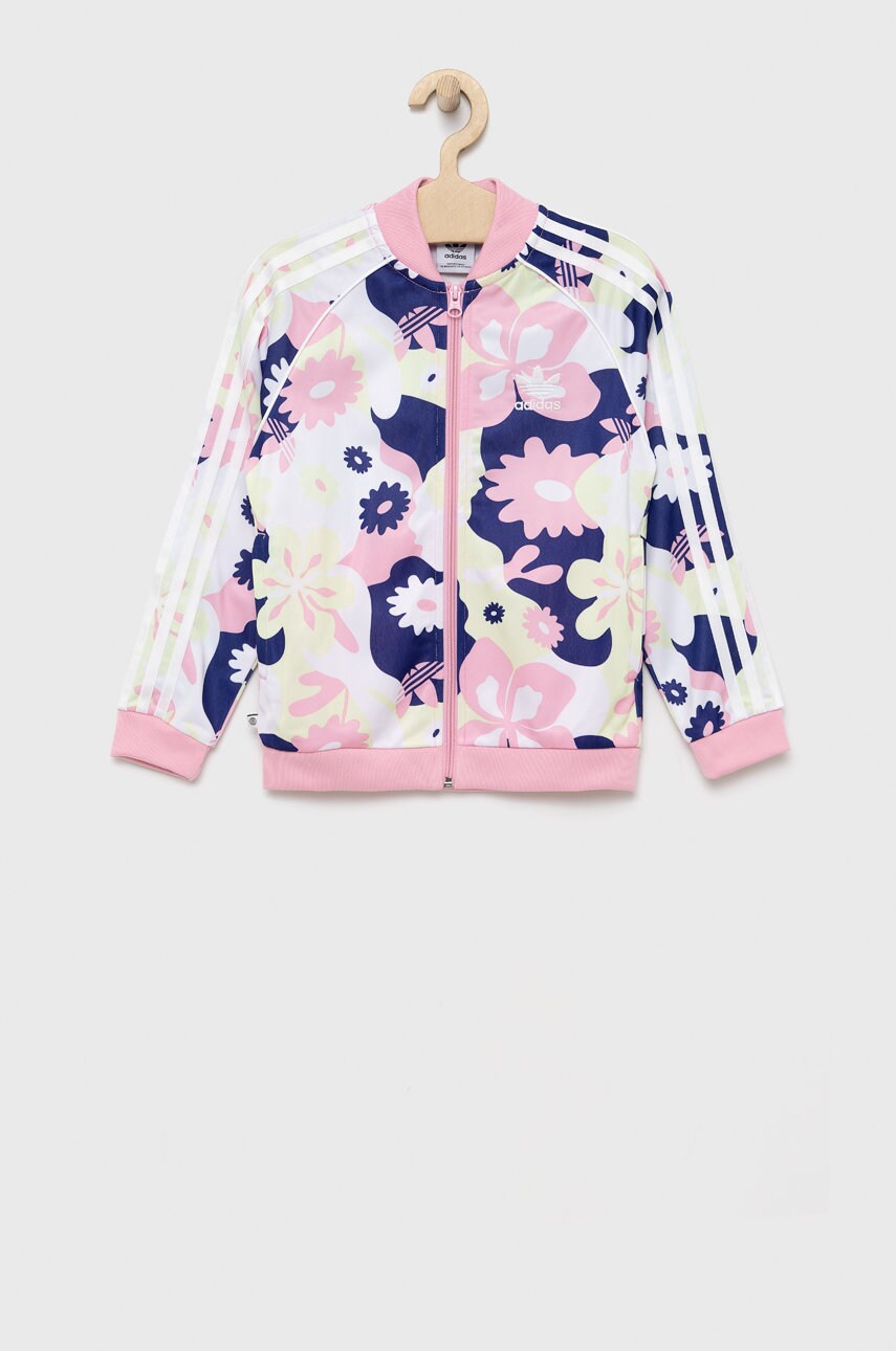 Adidas originals bluza copii culoarea roz, modelator