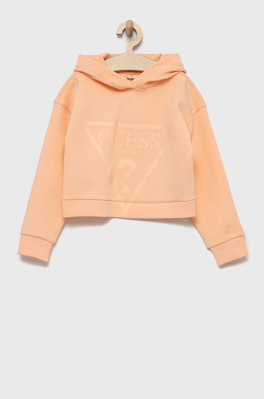 

Детская кофта Guess цвет бежевый с принтом