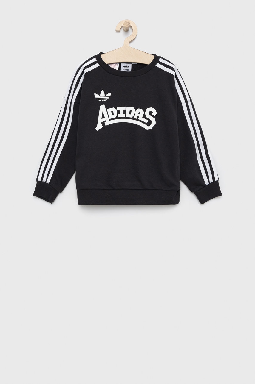 Adidas Originals bluza copii hc4558 culoarea negru, cu imprimeu