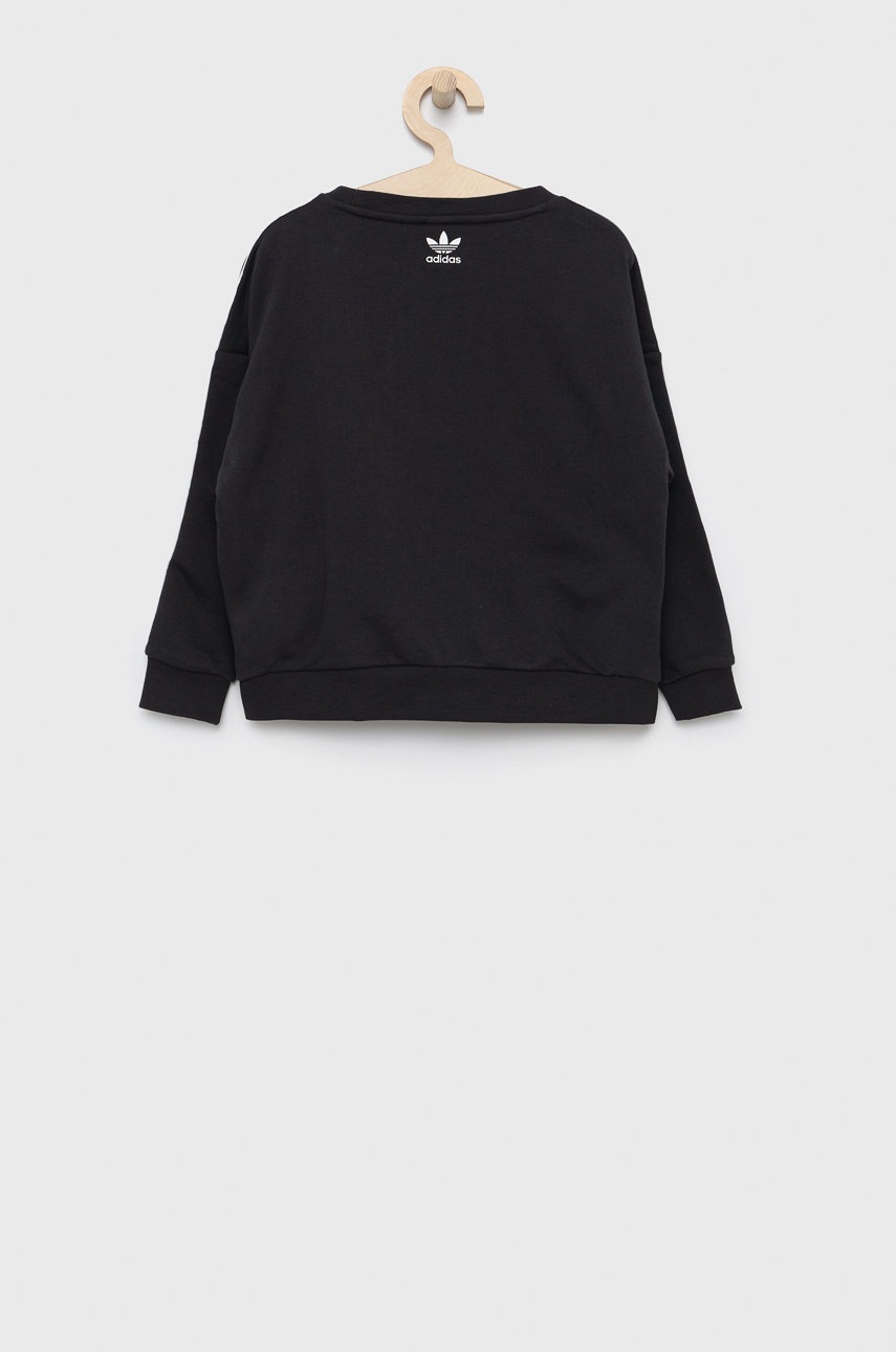 

Дитяча кофта adidas Originals HC4558 колір чорний з принтом