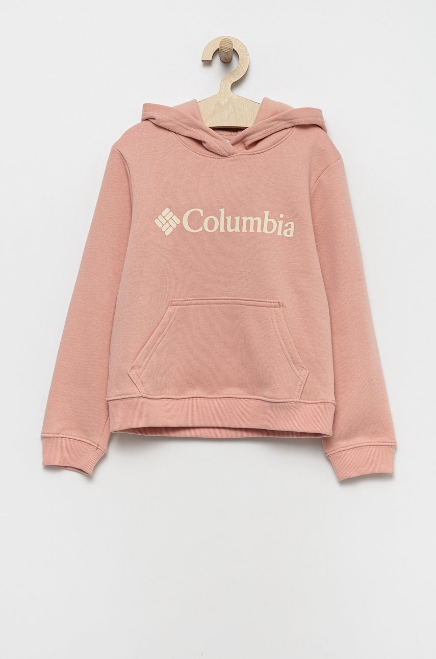 

Детски суичър Columbia в розово с принт, Розов