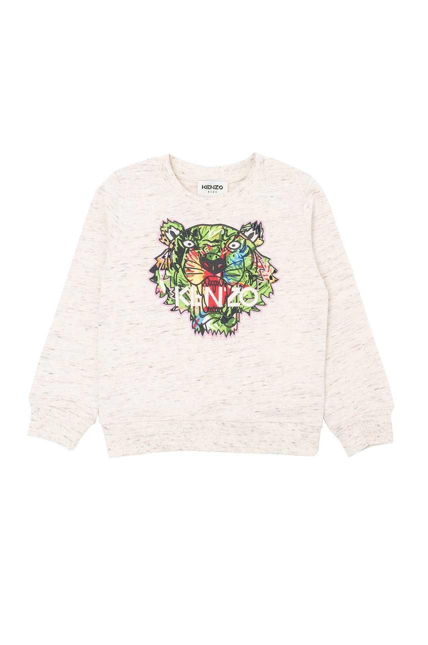 Дитяча бавовняна кофта Kenzo Kids колір білий з аплікацією Дитяча бавовняна кофта Kenzo Kids колір білий з аплікацією