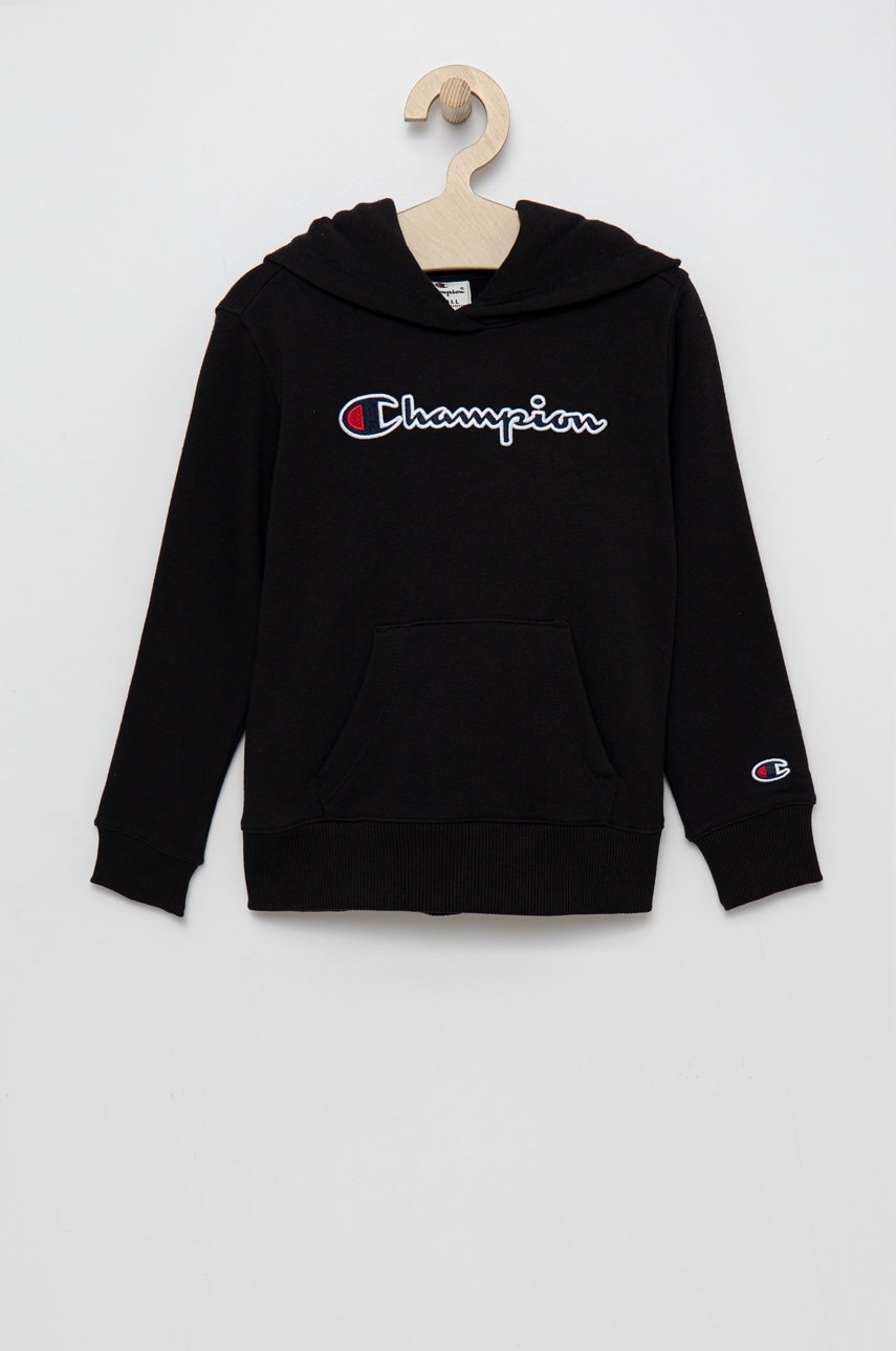 Champion bluza copii 404330 culoarea negru, cu imprimeu