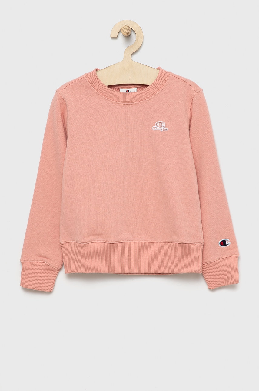 Champion bluza copii 404332 culoarea roz, neted