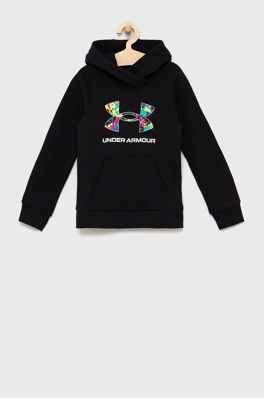 

Детски суичър Under Armour 1366399 в черно с принт, Черен