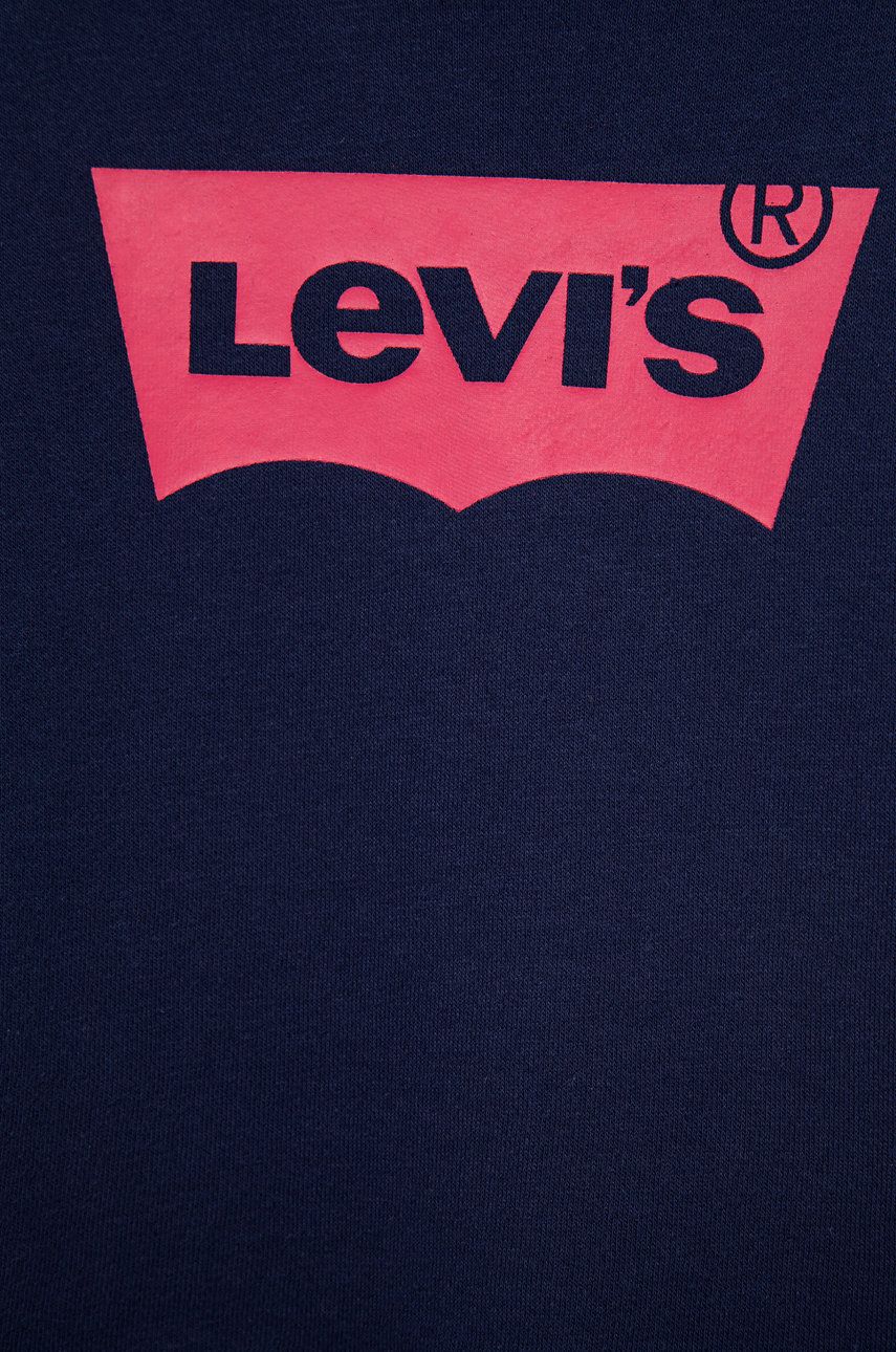 Levi's Bluza Copii Culoarea Albastru Marin, Cu Imprimeu