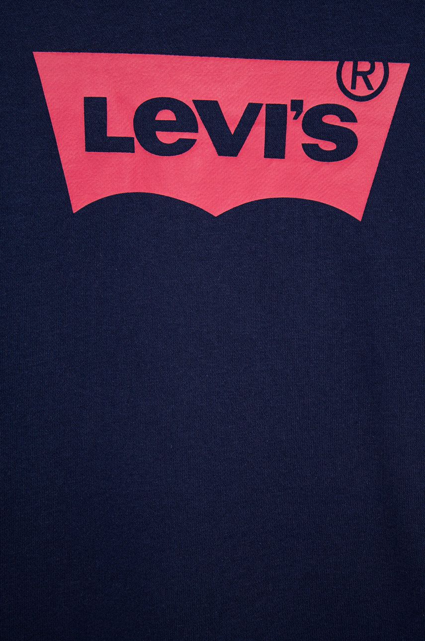 Levi's Bluza Copii Culoarea Albastru Marin, Cu Imprimeu