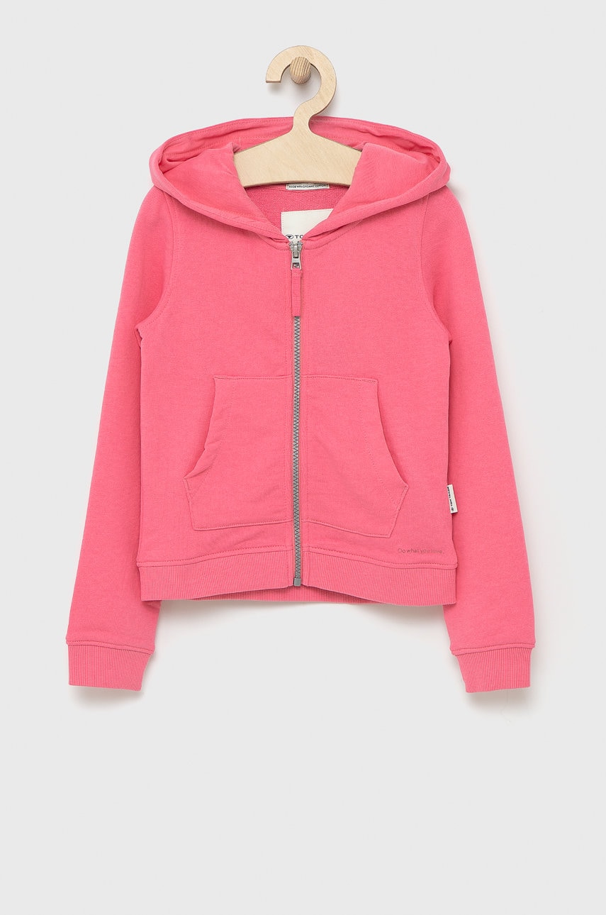 Tom Tailor bluza copii culoarea roz, neted