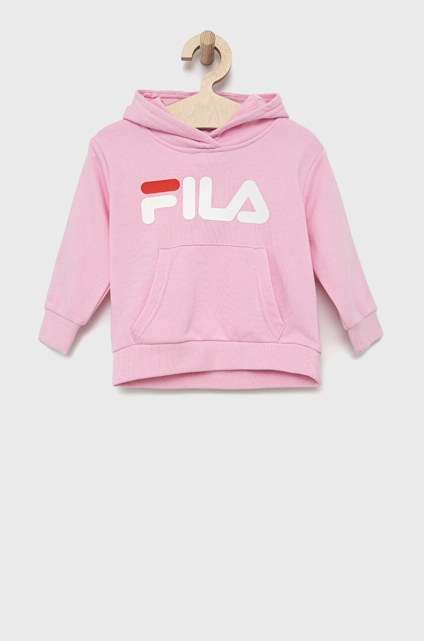

Детски суичър Fila в розово с принт, Розов