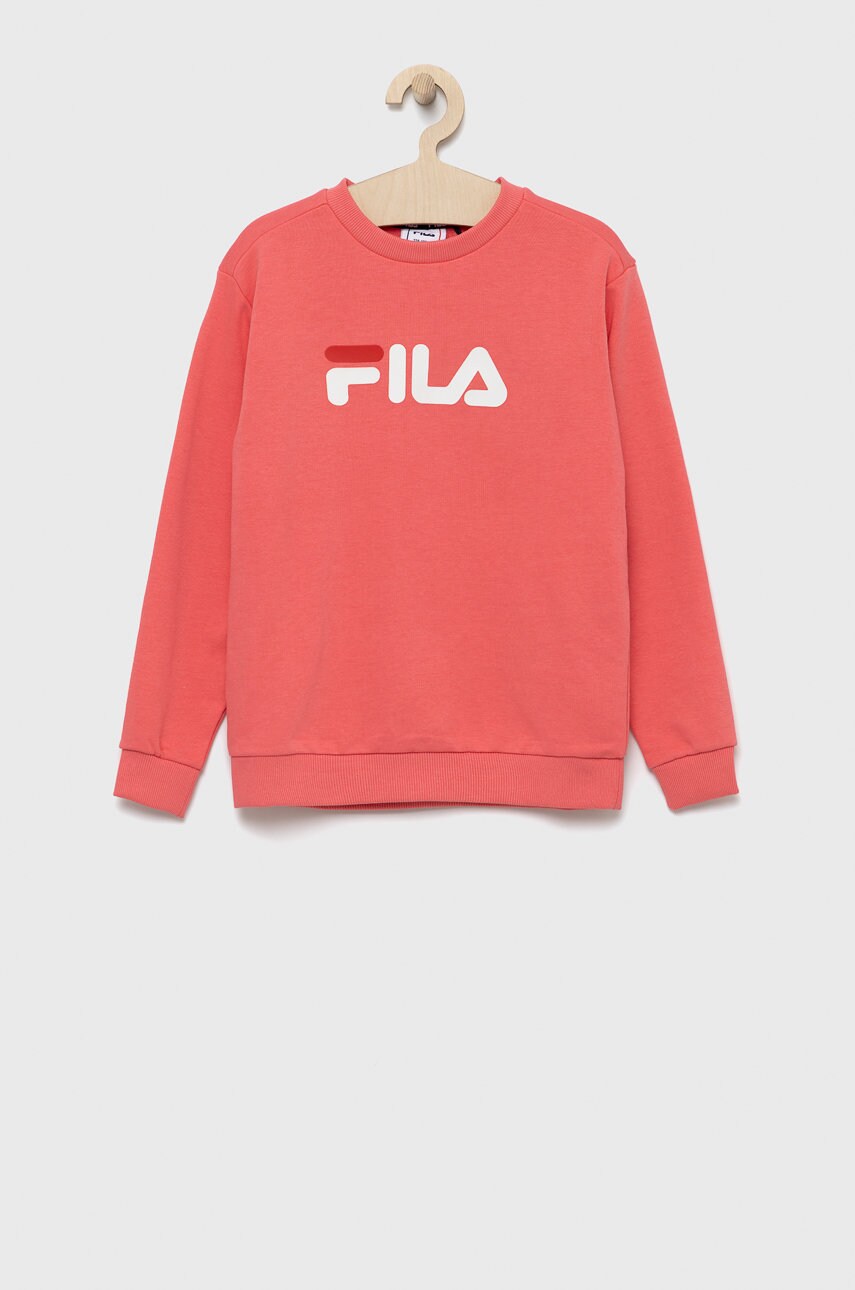 

Детски суичър Fila в розово с принт, Розов
