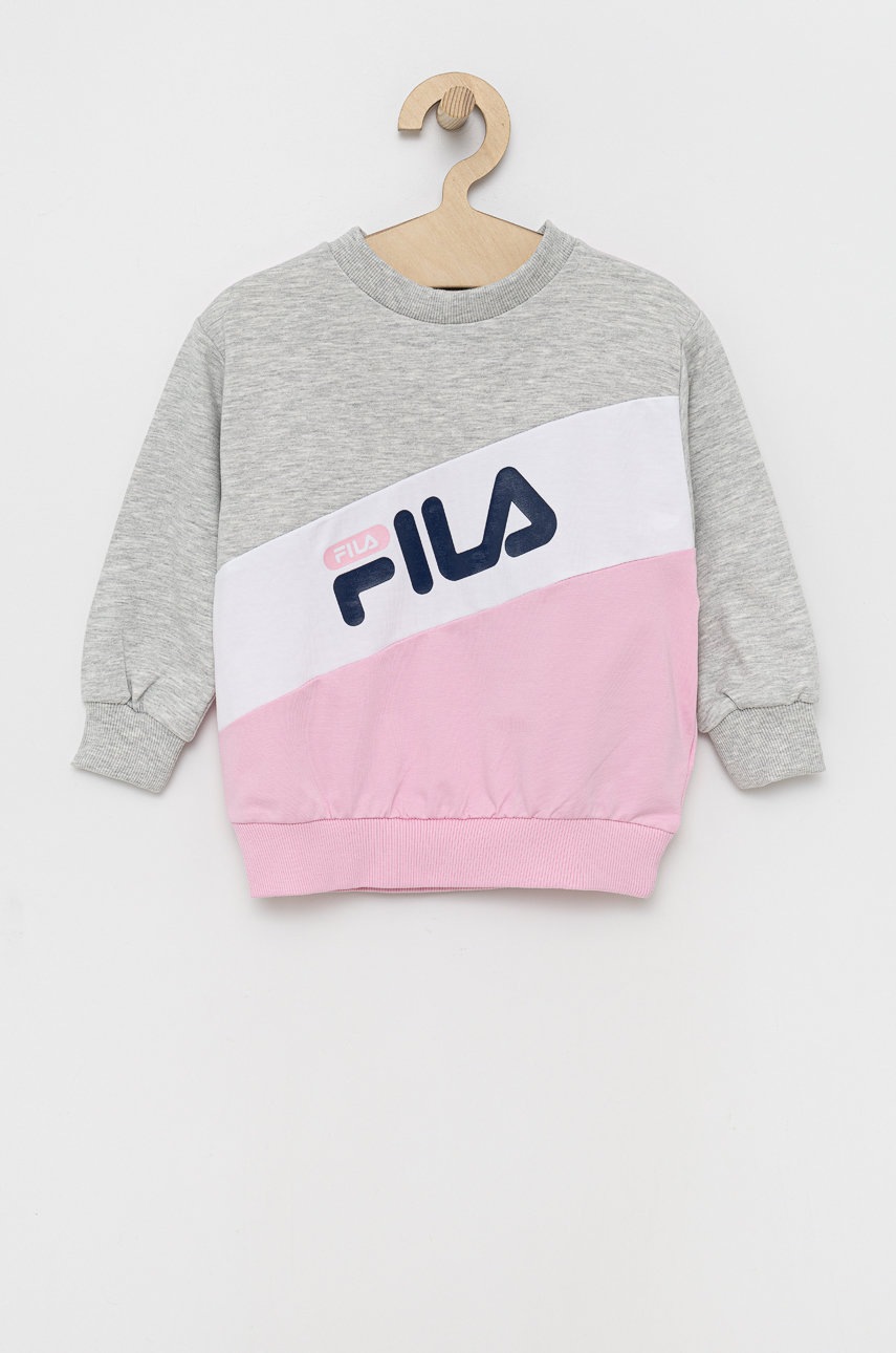 

Дитяча кофта Fila колір рожевий з принтом