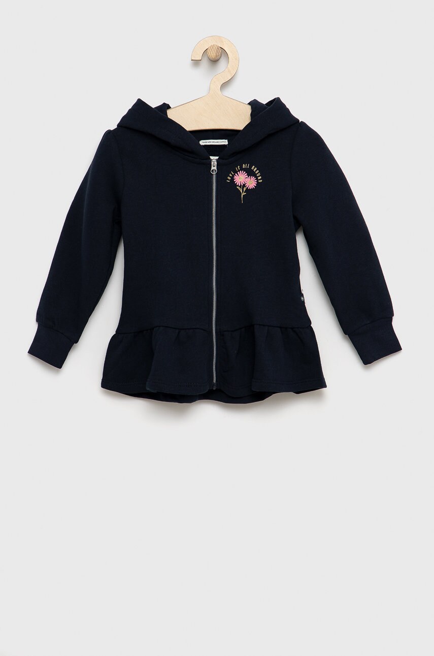 Tom tailor bluza copii culoarea albastru marin, neted
