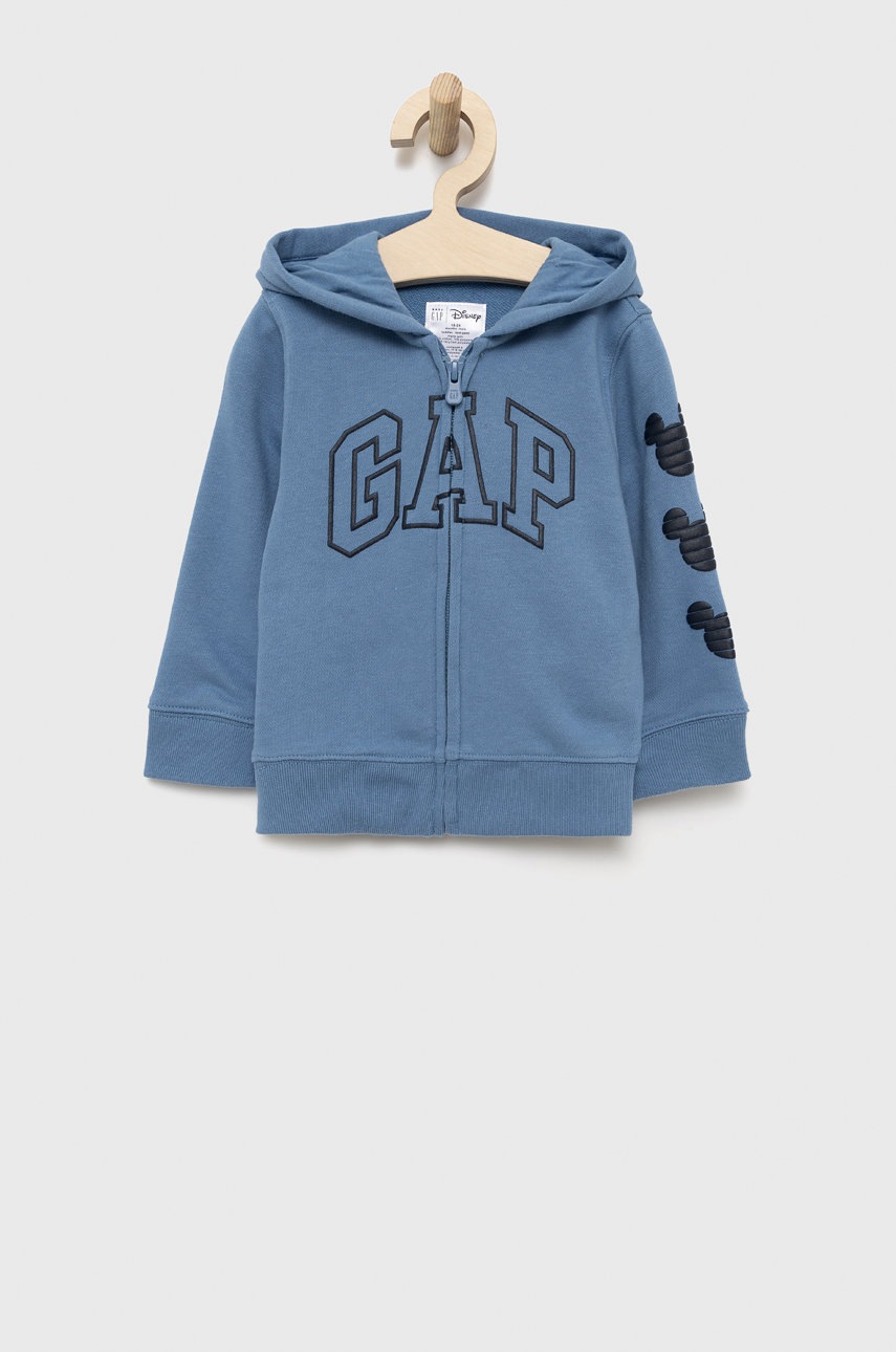 

Детски суичър GAP с принт, Син