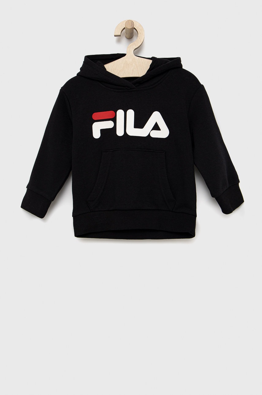 

Детски суичър Fila в черно с принт, Черен