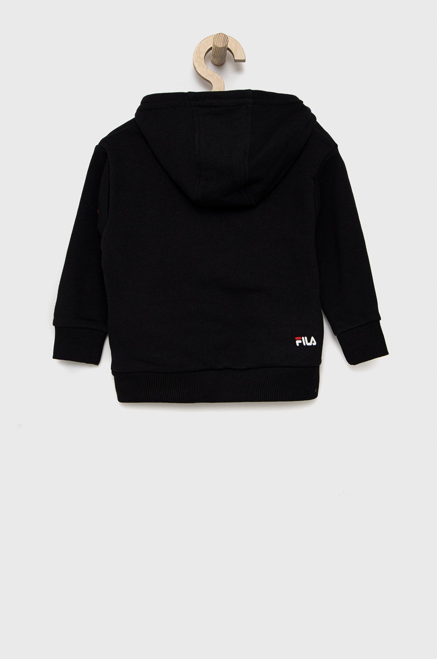 

Детская кофта Fila цвет чёрный с принтом