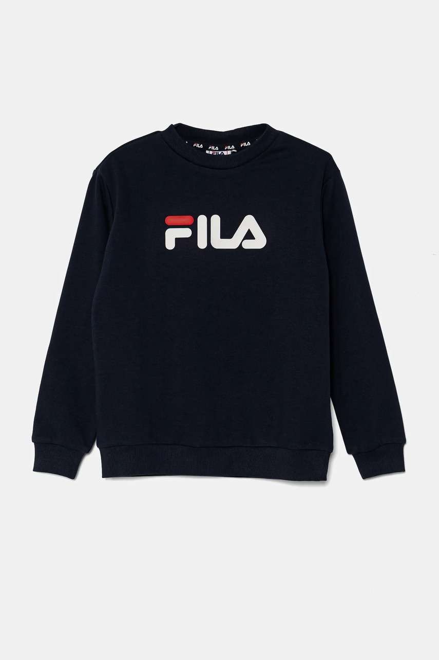

Детски суичър Fila в тъмносиньо с принт, Тъмносин