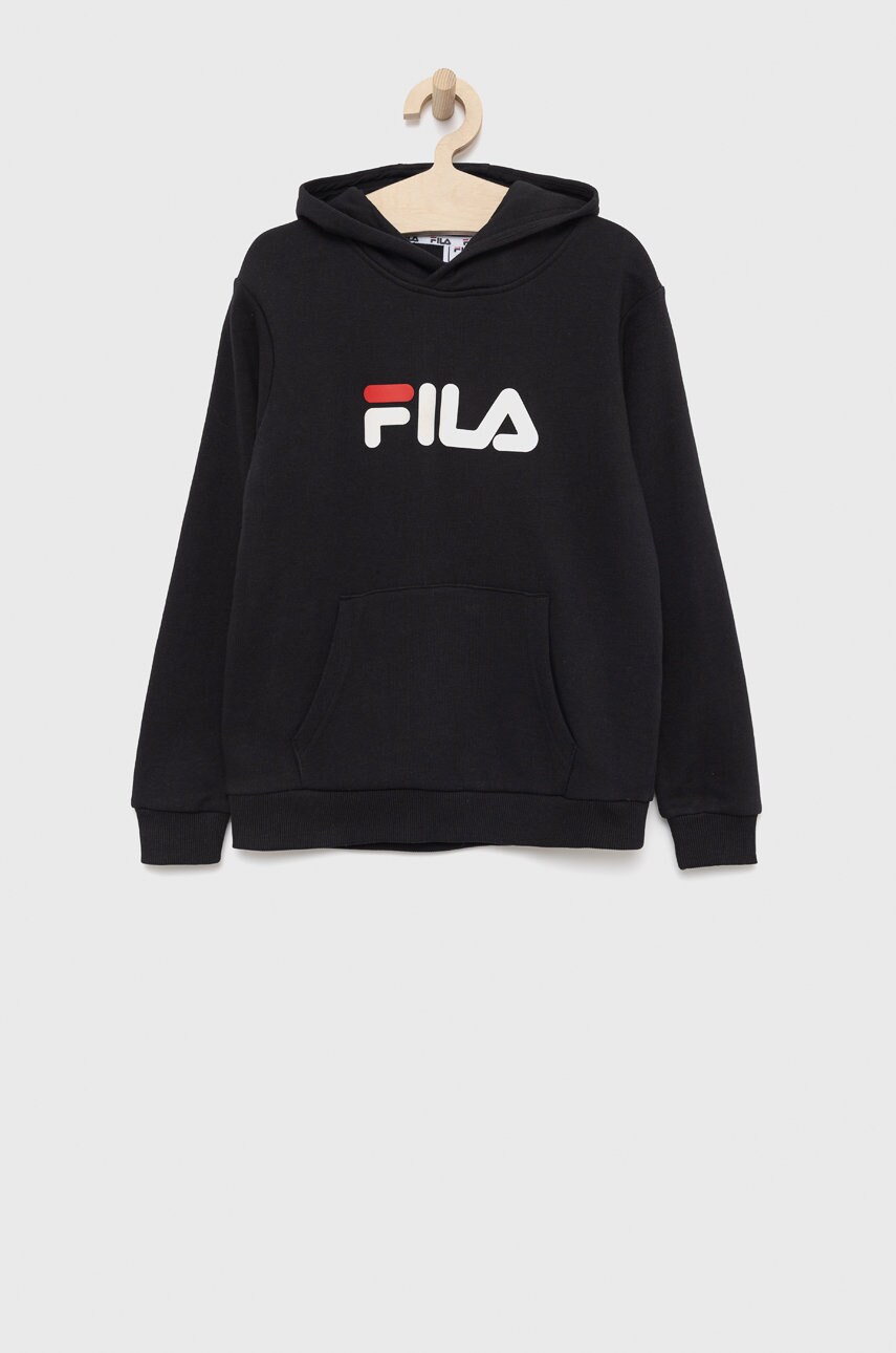 

Детски суичър Fila в черно с принт, Черен