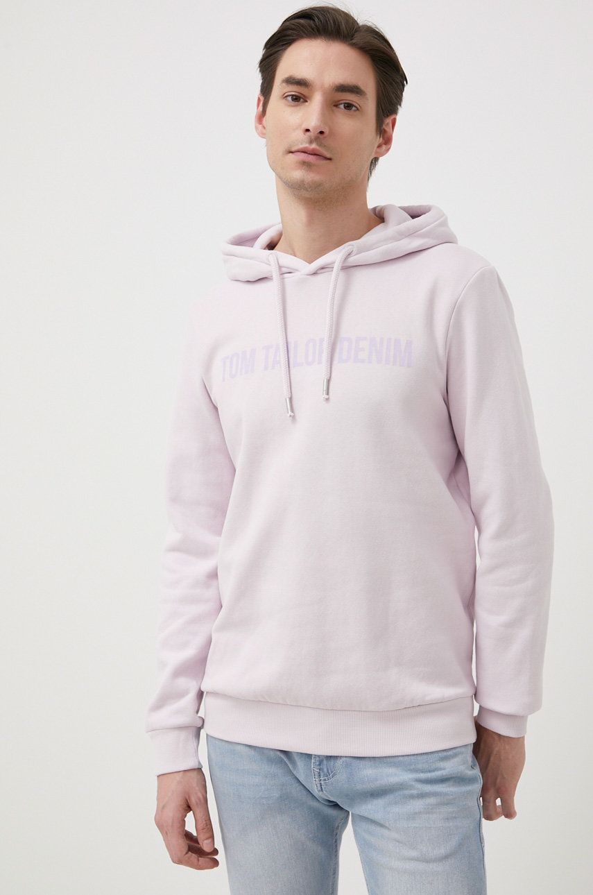 Tom Tailor bluza barbati, culoarea violet, cu imprimeu answear imagine noua