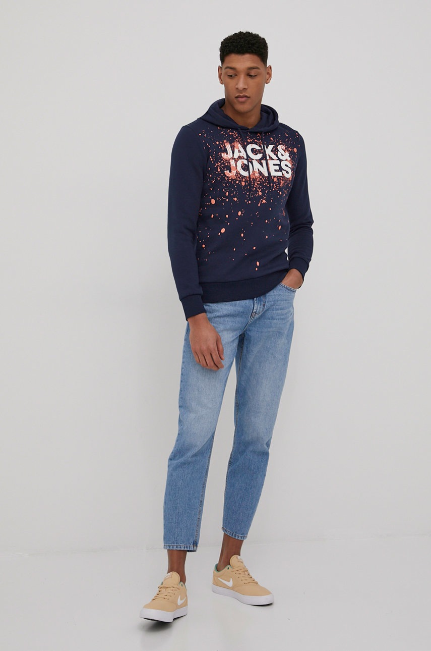 

Кофта Jack & Jones мужская цвет синий узор