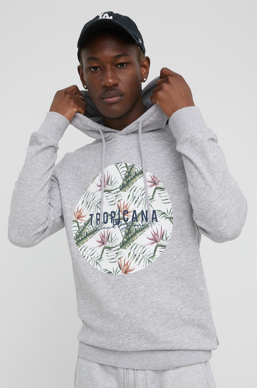 

Суичър Jack & Jones мъжка в сиво меланж на, Сив