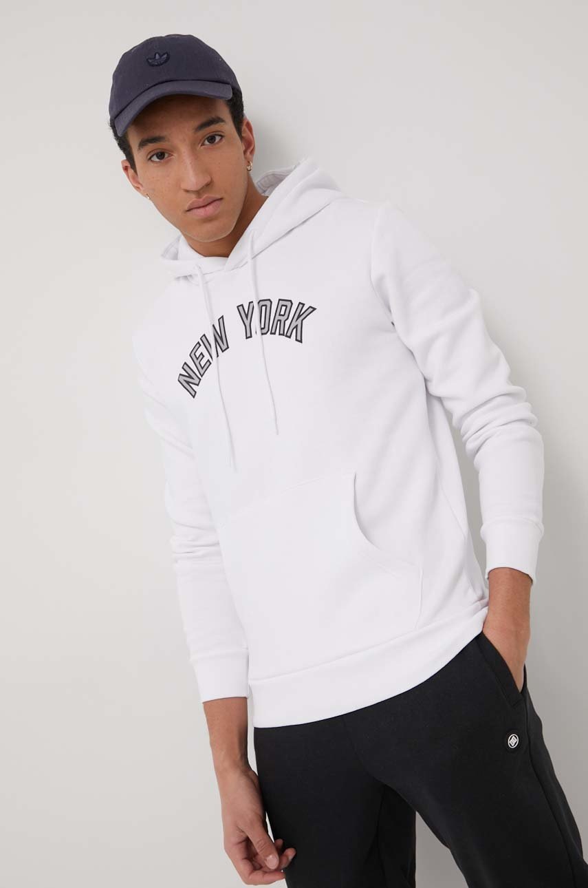 

Суичър Jack & Jones мъжка в бяло с принт, Бял